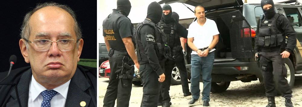 A pedido do ministro Gilmar Mendes, o ex-governador Sérgio Cabral será interrogado, nesta quinta-feira, 19, a respeito do episódio ocorrido em janeiro, quando ele foi transferido de presídio do Rio para Curitiba algemado e acorrentado (Foto: Aquiles Lins) A pedido do ministro Gilmar Mendes, o ex-governador Sérgio Cabral será interrogado, nesta quinta-feira, 19, a respeito do episódio ocorrido em janeiro, quando ele foi transferido de presídio do Rio para Curitiba algemado e acorrentado