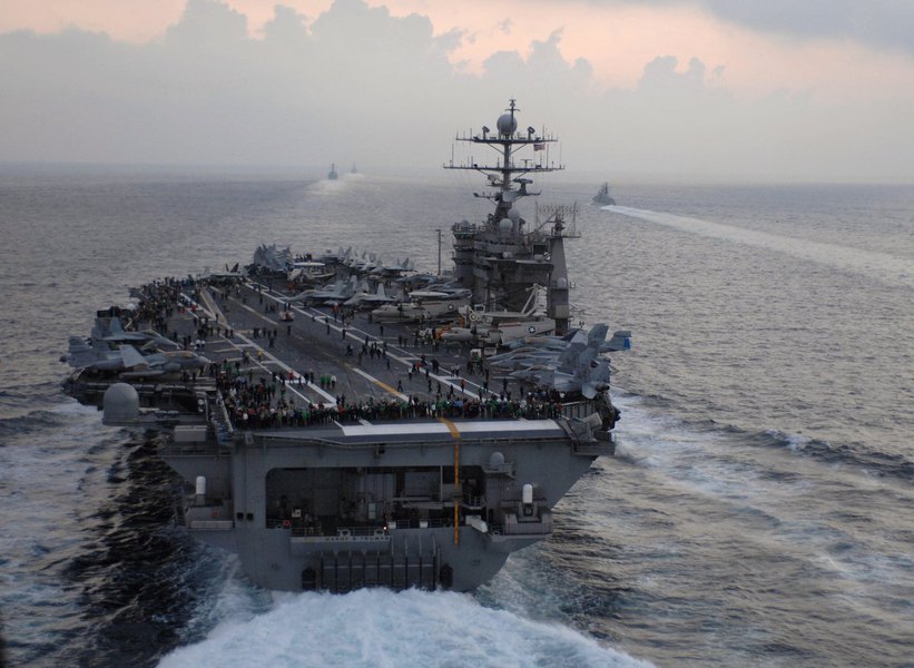 Porta aviões dos EUA USS Harry S. Truman (Foto: Paulo Emílio) Porta aviões dos EUA USS Harry S. Truman