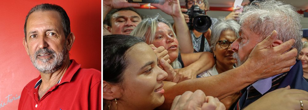 Coordenador da Frente Nacional Luta Campo e Cidade, Zé Rainha, um dos mais conhecidos ativistas na luta pela terra no Brasil, articula uma grande marcha nacional para o próximo 21 de maio em defesa da liberdade de Lula; o ato deve mobilizar 500 pessoas, que sairão de 11 estados; “Eu não consigo ver esse Brasil diferente sem ocupar as ruas e as praças. Sem revolução, não ocorrerão às mudanças que tanto precisamos”, diz ele, em entrevista à TV 247; para Rainha, "a classe dominante não tem que existir, tem que ser eliminada, assim conquistaremos justiça e igualdade"; assista (Foto: Lais Gouveia) Coordenador da Frente Nacional Luta Campo e Cidade, Zé Rainha, um dos mais conhecidos ativistas na luta pela terra no Brasil, articula uma grande marcha nacional para o próximo 21 de maio em defesa da liberdade de Lula; o ato deve mobilizar 500 pessoas, que sairão de 11 estados; “Eu não consigo ver esse Brasil diferente sem ocupar as ruas e as praças. Sem revolução, não ocorrerão às mudanças que tanto precisamos”, diz ele, em entrevista à TV 247; para Rainha, "a classe dominante não tem que existir, tem que ser eliminada, assim conquistaremos justiça e igualdade"; assista