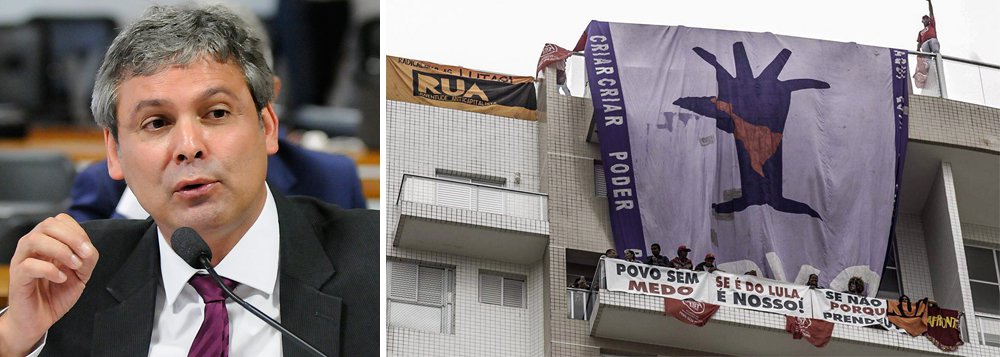 O senador Lindbergh Farias, líder do PT no Senado, conclamou a militância petista e de movimentos sociais a se dirigirem ao edifício Solaris, no Guarujá, onde membros do MTST e da frente Povo Sem Medo ocupam o triplex atribuído ao ex-presidente Lula, pelo qual ele foi condenado, sem provas; "Militância de São Paulo e outras localidades próximas: quem puder se dirigir ao edifício do triplex, que o faça logo. É fundamental que a ocupação tenha forte apoio! Doações de alimentos também são necessárias!", disse Lindbergh pelo Twitter (Foto: Aquiles Lins) O senador Lindbergh Farias, líder do PT no Senado, conclamou a militância petista e de movimentos sociais a se dirigirem ao edifício Solaris, no Guarujá, onde membros do MTST e da frente Povo Sem Medo ocupam o triplex atribuído ao ex-presidente Lula, pelo qual ele foi condenado, sem provas; "Militância de São Paulo e outras localidades próximas: quem puder se dirigir ao edifício do triplex, que o faça logo. É fundamental que a ocupação tenha forte apoio! Doações de alimentos também são necessárias!", disse Lindbergh pelo Twitter