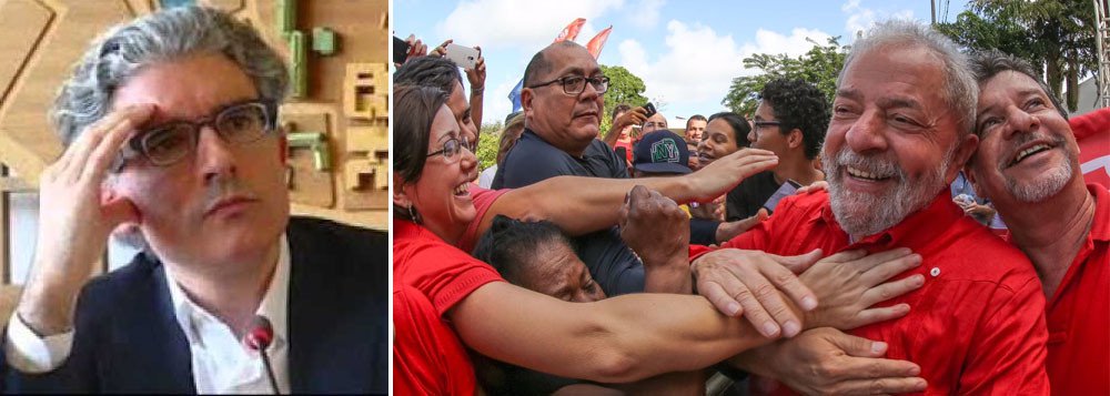 Em texto no jornal francês Libération, o filósofo português Diogo Sardinha diz que mesmo atrás das grades, a influência do ex-presidente Lula continuará a ser uma ameaça "para essas elites corruptas" e terá grande peso nas próximas eleições; "Haveria outra solução trágica, que conhecemos muito bem: o assassinato de Lula e a instauração de uma ditadura militar que colocaria 'todos em seu devido lugar'. Tal fim não é inevitável, mas não é mais algo impensável" (Foto: Aquiles Lins) Em texto no jornal francês Libération, o filósofo português Diogo Sardinha diz que mesmo atrás das grades, a influência do ex-presidente Lula continuará a ser uma ameaça "para essas elites corruptas" e terá grande peso nas próximas eleições; "Haveria outra solução trágica, que conhecemos muito bem: o assassinato de Lula e a instauração de uma ditadura militar que colocaria 'todos em seu devido lugar'. Tal fim não é inevitável, mas não é mais algo impensável"