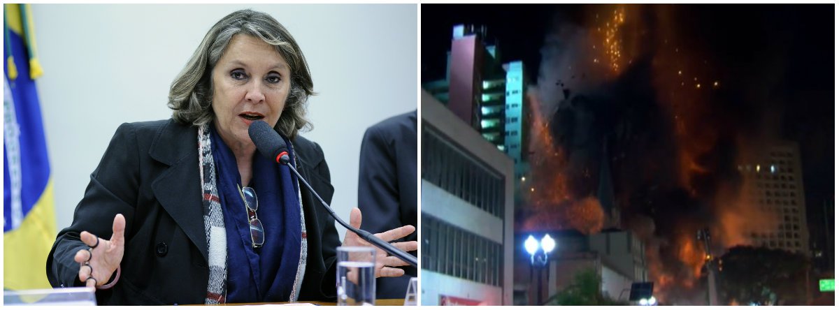 A deputada Erika Kokay (PT-DF) criticou o governo de Michel Temer, após o desabamento de um prédio no centro da cidade de São Paulo; "Trabalhadores e trabalhadoras sem teto não podem ser responsabilizados por prédio que desaba em SP. A culpa é do Estado, do governo ilegítimo de Temer q promoveu cortes profundos no Minha Casa Minha Vida. Quando morar é um privilégio, ocupar é um direito!", disse (Foto: Leonardo Lucena) A deputada Erika Kokay (PT-DF) criticou o governo de Michel Temer, após o desabamento de um prédio no centro da cidade de São Paulo; "Trabalhadores e trabalhadoras sem teto não podem ser responsabilizados por prédio que desaba em SP. A culpa é do Estado, do governo ilegítimo de Temer q promoveu cortes profundos no Minha Casa Minha Vida. Quando morar é um privilégio, ocupar é um direito!", disse