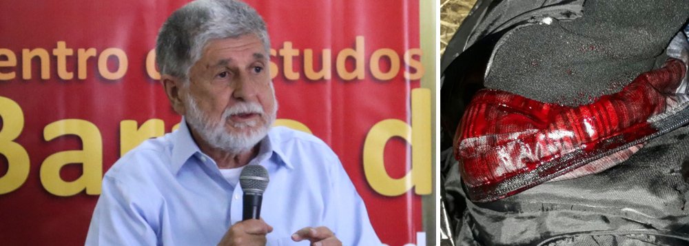 "Vamos dar nome aos bois: disparos com armas de fogo contra populações civis, pacíficas e desarmadas, por motivação política é terrorismo", diz o ex-chanceler Celso Amorim, sobre o atentado fascista ocorrido em Curitiba; (Foto: Leonardo Attuch) "Vamos dar nome aos bois: disparos com armas de fogo contra populações civis, pacíficas e desarmadas, por motivação política é terrorismo", diz o ex-chanceler Celso Amorim, sobre o atentado fascista ocorrido em Curitiba;