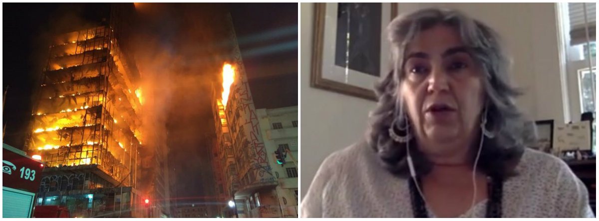 Foi como se meu pai morresse outra vez, uma nova morte", diz a cineasta Denise Smekhol, filha do arquiteto Roger Smekhol, que projetou o Edifício Wilton Paes de Almeida; "Acordei em choque, quando comecei a olhar as imagens fiquei super chocada, super triste e preocupada porque eu sei que tinha mais de 400 pessoas morando no prédio. Quando comecei a ver as imagens eu simplesmente não acreditei, a sensação que eu tive foi a mesma quando vi as torres gêmeas desabarem em Nova Iorque" (Foto: Leonardo Lucena) Foi como se meu pai morresse outra vez, uma nova morte", diz a cineasta Denise Smekhol, filha do arquiteto Roger Smekhol, que projetou o Edifício Wilton Paes de Almeida; "Acordei em choque, quando comecei a olhar as imagens fiquei super chocada, super triste e preocupada porque eu sei que tinha mais de 400 pessoas morando no prédio. Quando comecei a ver as imagens eu simplesmente não acreditei, a sensação que eu tive foi a mesma quando vi as torres gêmeas desabarem em Nova Iorque"