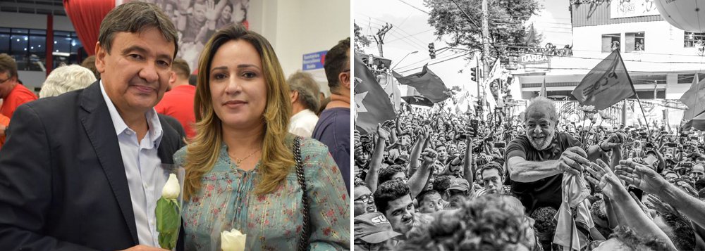 O governador do Piauí, Wellington Dias, e sua esposa, a deputada federal Rejane Dias (PT-PI), são as principais vozes do ex-presidente Lula no estado; além de tirar o país do mapa da fome - da Organização das Nações Unidas - ONU, com o Programa Bolsa Família, o ex-presidente Lula expandiu o programa educacional FIES, criou o ProUni, e foi o presidente que mais expandiu os campus das universidades federais, e o que mais criou institutos federais de educação no país; também foi considerado o melhor presidente da história do País, conforme pesquisa CNI/Ibope (Foto: Leonardo Lucena) O governador do Piauí, Wellington Dias, e sua esposa, a deputada federal Rejane Dias (PT-PI), são as principais vozes do ex-presidente Lula no estado; além de tirar o país do mapa da fome - da Organização das Nações Unidas - ONU, com o Programa Bolsa Família, o ex-presidente Lula expandiu o programa educacional FIES, criou o ProUni, e foi o presidente que mais expandiu os campus das universidades federais, e o que mais criou institutos federais de educação no país; também foi considerado o melhor presidente da história do País, conforme pesquisa CNI/Ibope