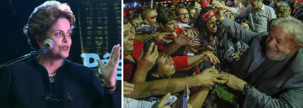 Durante lançamento do "A verdade vai ganhar", do ex-presidente Lula, em feira do livro em Buenos Aires, a presidente legítima e deposta Dilma Rousseff afirmou que Lula é vítima de prisão política e que ele retornará à Presidência da República, mesmo preso; "Lula, mesmo agora prisioneiro político, por ser prisioneiro político, encontra força no relacionamento com o povo brasileiro", disse Dilma; "Uma das razões pelas quais Lula foi preso é que ele fala muito e fala criticamente. Eles punem o fato de que somos pessoas eminentemente sociais", afirmou; para Dilma, atrás dos ataques contra ela e Lula, está "o grande monstro da escravidão" e o ódio de que os negros possam entrar nas universidades (Foto: Aquiles Lins) Durante lançamento do "A verdade vai ganhar", do ex-presidente Lula, em feira do livro em Buenos Aires, a presidente legítima e deposta Dilma Rousseff afirmou que Lula é vítima de prisão política e que ele retornará à Presidência da República, mesmo preso; "Lula, mesmo agora prisioneiro político, por ser prisioneiro político, encontra força no relacionamento com o povo brasileiro", disse Dilma; "Uma das razões pelas quais Lula foi preso é que ele fala muito e fala criticamente. Eles punem o fato de que somos pessoas eminentemente sociais", afirmou; para Dilma, atrás dos ataques contra ela e Lula, está "o grande monstro da escravidão" e o ódio de que os negros possam entrar nas universidades