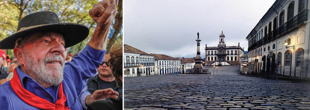 A cidade de Ouro Preto protagoniza na manhã deste sábado, 21, ato pela liberdade do ex-presidente Lula; cidade realiza anualmente nesta data, em homenagem ao mártir Tiradentes, a cerimônia de entrega da Medalha da Inconfidência; este ano dos premiados será Adolfo Pérez Esquivel, prêmio Nobel da Paz de 1980 e ativista de direitos humanos que foi recentemente proibido de visitar Lula na prisão; em paralelo à solenidade oficial, será realizado um ato público em prol da libertação de Lula que contará com a presidente do PT, senadora Gleisi Hoffmann, e toda a bancada de deputados federais e estaduais do PT de Minas (Foto: Aquiles Lins) A cidade de Ouro Preto protagoniza na manhã deste sábado, 21, ato pela liberdade do ex-presidente Lula; cidade realiza anualmente nesta data, em homenagem ao mártir Tiradentes, a cerimônia de entrega da Medalha da Inconfidência; este ano dos premiados será Adolfo Pérez Esquivel, prêmio Nobel da Paz de 1980 e ativista de direitos humanos que foi recentemente proibido de visitar Lula na prisão; em paralelo à solenidade oficial, será realizado um ato público em prol da libertação de Lula que contará com a presidente do PT, senadora Gleisi Hoffmann, e toda a bancada de deputados federais e estaduais do PT de Minas