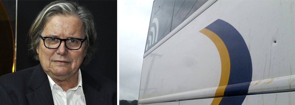 Na tarde desta terça-feira (27), a caravana de Lula sofreu um atentato a tiros em uma estrada do Paraná. Paulo Moreira Leite condenou a falta de segurança: "o ex-presidente Lula precisa estar amparado pela guarda nacional, sob escolta, ele está abandonado neste sentido, o Brasil não pode virar em terra de ninguém, aqui não é faroeste"; assista a íntegra (Foto: Lais Gouveia) Na tarde desta terça-feira (27), a caravana de Lula sofreu um atentato a tiros em uma estrada do Paraná. Paulo Moreira Leite condenou a falta de segurança: "o ex-presidente Lula precisa estar amparado pela guarda nacional, sob escolta, ele está abandonado neste sentido, o Brasil não pode virar em terra de ninguém, aqui não é faroeste"; assista a íntegra