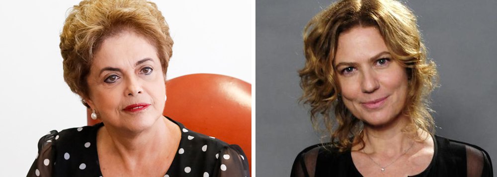 A presidente deposta pelo golpe, Dilma Rousseff, prestou solidariedade à atriz Patrícia Pillar, ofendida pelo Youtuber Arthur do Val, conhecido pelo canal "Mamãe Falei"; "A grande atriz e cidadã Patrícia Pillar se posicionou corajosamente contra o golpe. Foi ofendida por aqueles que não respeitam opiniões diferentes das suas. A intolerância não combina com a democracia. Receba minha solidariedade, querida Patrícia!", afirmou Dilma (Foto: Leonardo Lucena) A presidente deposta pelo golpe, Dilma Rousseff, prestou solidariedade à atriz Patrícia Pillar, ofendida pelo Youtuber Arthur do Val, conhecido pelo canal "Mamãe Falei"; "A grande atriz e cidadã Patrícia Pillar se posicionou corajosamente contra o golpe. Foi ofendida por aqueles que não respeitam opiniões diferentes das suas. A intolerância não combina com a democracia. Receba minha solidariedade, querida Patrícia!", afirmou Dilma