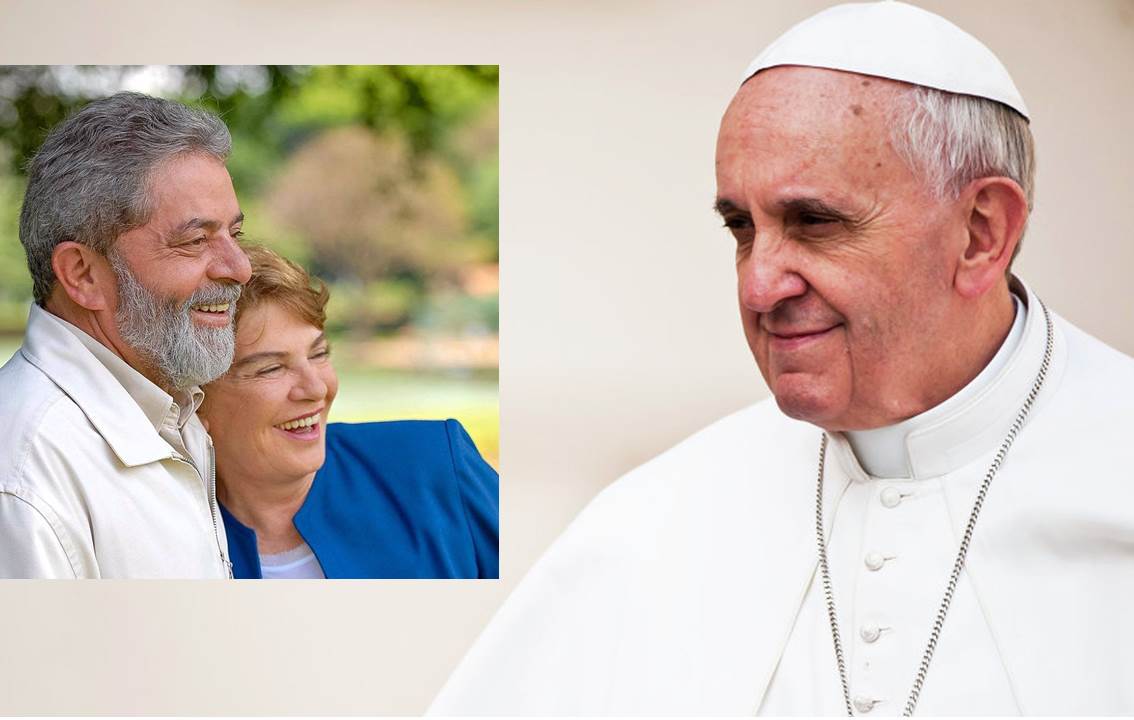 Lula é o maior líder político católico da história brasileira e o Papa fez uma demonstração inequívoca de seu carinho por ele; enviou-lhe um terço e um bilhete pessoal, escrito a mão; se o Papa tem afeto por Lula, o regime dos golpistas tem ódio; e, com a mesquinharia típica das ditaduras, proibiram o enviado especial de Francisco de entregar o terço conversar com o ex-presidente; o veto é episódio grave e terá repercussão nacional e internacional (Foto: Mauro Lopes) Lula é o maior líder político católico da história brasileira e o Papa fez uma demonstração inequívoca de seu carinho por ele; enviou-lhe um terço e um bilhete pessoal, escrito a mão; se o Papa tem afeto por Lula, o regime dos golpistas tem ódio; e, com a mesquinharia típica das ditaduras, proibiram o enviado especial de Francisco de entregar o terço conversar com o ex-presidente; o veto é episódio grave e terá repercussão nacional e internacional