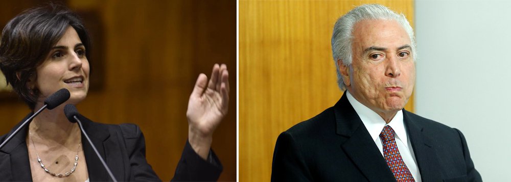 A presidenciável Manuela D'Ávila (PCdoB) disse, em Salvador, que todos os candidatos de direita representam o mesmo projeto político de Temer (MDB); para ela, o presidente rejeitado pelo povo não representa a si mesmo, mas pode ser um fantasma que representa um projeto, “e esse fantasma está procurando reencarnar e tem vários corpos à disposição a partir de um projeto, que é de destruição do país” (Foto: Voney Malta) A presidenciável Manuela D'Ávila (PCdoB) disse, em Salvador, que todos os candidatos de direita representam o mesmo projeto político de Temer (MDB); para ela, o presidente rejeitado pelo povo não representa a si mesmo, mas pode ser um fantasma que representa um projeto, “e esse fantasma está procurando reencarnar e tem vários corpos à disposição a partir de um projeto, que é de destruição do país”