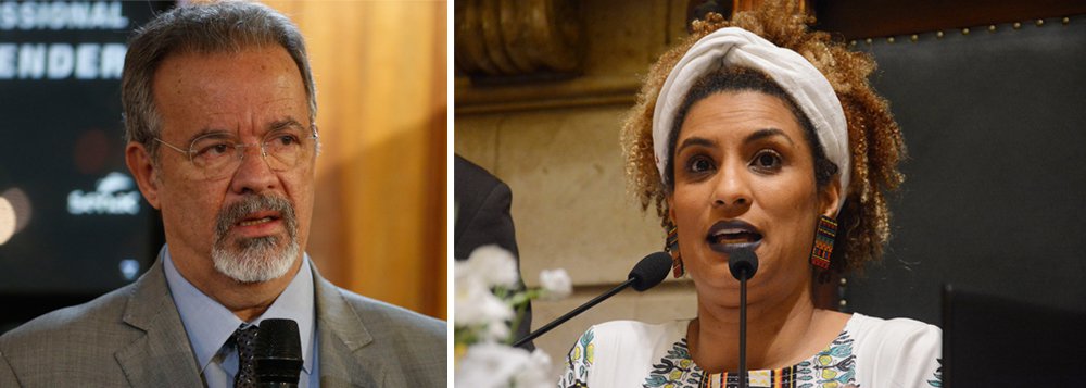 O ministro Extraordinário da Segurança Pública, Raul Jungmann, revelou que a linha para explicar os assassinatos da vereadora Marielle Franco e do motorista Anderson Pedro Gomes é a atuação de milícias; “uma ou duas pistas praticamente fechadas. E digo que, talvez hoje, apenas uma. Os investigadores têm caminhado bastante. E, até aqui, remete à atuação de milícias no Rio" (Foto: Voney Malta) O ministro Extraordinário da Segurança Pública, Raul Jungmann, revelou que a linha para explicar os assassinatos da vereadora Marielle Franco e do motorista Anderson Pedro Gomes é a atuação de milícias; “uma ou duas pistas praticamente fechadas. E digo que, talvez hoje, apenas uma. Os investigadores têm caminhado bastante. E, até aqui, remete à atuação de milícias no Rio"