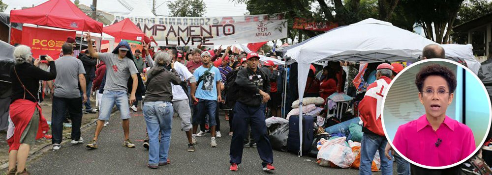 O Jornal Hoje deste sábado 28, que passa no início da tarde, não fez nenhuma menção ao atentado a tiros ocorrido no acampamento Marisa Letícia, em Curitiba, que defende a liberdade de Lula; o ataque deixou dois militantes feridos, um em estado grave; "Um atentado de ódio político que colocou um ativista entre a vida e a morte não é um dos temas mais importantes neste sábado para a Rede Globo", comentou no Twitter o jornalista William De Lucca; "Impressionante o espaço que o @jornalhoje dá a primavera londrina enquanto ignora o atentado à tiros no acampamento #LulaLivre", postou a jornalista Lenilda Luna (Foto: Gisele Federicce) www.brasil247.com - O Jornal Hoje deste sábado 28, que passa no início da tarde, não fez nenhuma menção ao atentado a tiros ocorrido no acampamento Marisa Letícia, em Curitiba, que defende a liberdade de Lula; o ataque deixou dois militantes feridos, um em estado grave; "Um atentado de ódio político que colocou um ativista entre a vida e a morte não é um dos temas mais importantes neste sábado para a Rede Globo", comentou no Twitter o jornalista William De Lucca; "Impressionante o espaço que o @jornalhoje dá a primavera londrina enquanto ignora o atentado à tiros no acampamento #LulaLivre", postou a jornalista Lenilda Luna