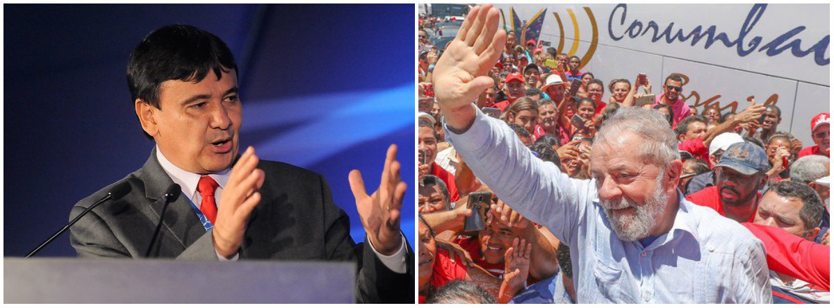 Em vídeo; governador do Piauí, Wellington Dias, voltou a manifestar solidariedade ao ex-presidente Lula preso em Curitiba (PR) após ter tido Habeas Corpus dele negado pelo STF e condenado sem provas no processo do triplex no Guarujá (SP); após dizer que Lula é um "preso político", o chefe do executivo piauiense afirmou que "Lula livre significa defesa da democracia; é muito fácil estar perto de alguém quando ele é presidente da república. É nessa horas que forças trabalham contra um dos maiores líderes do mundo é que temos de estar juntos"; assista (Foto: Leonardo Lucena) Em vídeo; governador do Piauí, Wellington Dias, voltou a manifestar solidariedade ao ex-presidente Lula preso em Curitiba (PR) após ter tido Habeas Corpus dele negado pelo STF e condenado sem provas no processo do triplex no Guarujá (SP); após dizer que Lula é um "preso político", o chefe do executivo piauiense afirmou que "Lula livre significa defesa da democracia; é muito fácil estar perto de alguém quando ele é presidente da república. É nessa horas que forças trabalham contra um dos maiores líderes do mundo é que temos de estar juntos"; assista