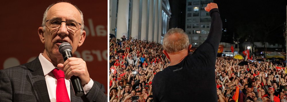 O ex-presidente do PT Rui Falcão disse na manhã desta sexta-feira, 6, ao Broadcast, que o ex-presidente não irá se entregar à Polícia Federal em Curitiba, como determina a ordem de prisão expedida por Sérgio Moro nesta quinta; a declaração de Falcão foi dada ao chegar à sede do Sindicato dos Metalúrgicos do ABC, em São Bernardo (Foto: Gisele Federicce) O ex-presidente do PT Rui Falcão disse na manhã desta sexta-feira, 6, ao Broadcast, que o ex-presidente não irá se entregar à Polícia Federal em Curitiba, como determina a ordem de prisão expedida por Sérgio Moro nesta quinta; a declaração de Falcão foi dada ao chegar à sede do Sindicato dos Metalúrgicos do ABC, em São Bernardo