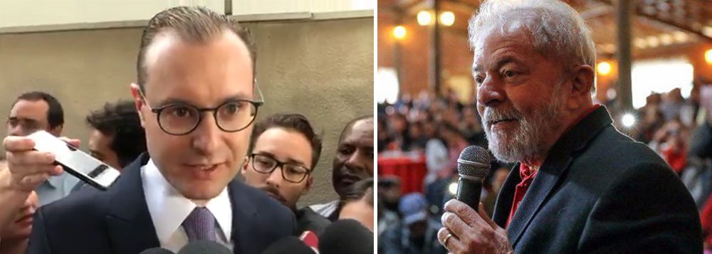 O advogado Cristiano Zanin Martins afirmou na tarde desta quinta-feira, 5, que não há risco iminente de prisão do ex-presidente Lula, após a decisão do STF que lhe negou o direito à presunção de inocência; "Não há risco de prisão no momento. O próprio TRF-4 já anunciou que não irá emitir ordem de prisão enquanto não esgotar a jurisdição de Porto Alegre", disse Zanin em entrevista coletiva; advogado afirmou que há vários outros instrumentos jurídicos que estão ao alcance da defesa de Lula para impedir sua prisão; "Entendemos que a sentença será reformada nos meios legais previstos, e não há qualquer ameaça à restrição de direitos. Só uma arbitrariedade poderia gerar restrição de direitos ao ex-presidente Lula" (Foto: Aquiles Lins) O advogado Cristiano Zanin Martins afirmou na tarde desta quinta-feira, 5, que não há risco iminente de prisão do ex-presidente Lula, após a decisão do STF que lhe negou o direito à presunção de inocência; "Não há risco de prisão no momento. O próprio TRF-4 já anunciou que não irá emitir ordem de prisão enquanto não esgotar a jurisdição de Porto Alegre", disse Zanin em entrevista coletiva; advogado afirmou que há vários outros instrumentos jurídicos que estão ao alcance da defesa de Lula para impedir sua prisão; "Entendemos que a sentença será reformada nos meios legais previstos, e não há qualquer ameaça à restrição de direitos. Só uma arbitrariedade poderia gerar restrição de direitos ao ex-presidente Lula"