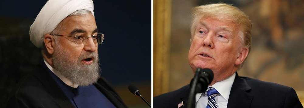 O presidente do Irã, Hassan Rouhani, expressou desprezo por discussões entre líderes dos EUA e da Europa sobre o acordo nuclear com Teerã, e desdenhou do presidente americano,, Donald Trump, que descreveu como um “comerciante” sem qualificação para lidar com um pacto internacional complexo (Foto: Leonardo Lucena) O presidente do Irã, Hassan Rouhani, expressou desprezo por discussões entre líderes dos EUA e da Europa sobre o acordo nuclear com Teerã, e desdenhou do presidente americano,, Donald Trump, que descreveu como um “comerciante” sem qualificação para lidar com um pacto internacional complexo