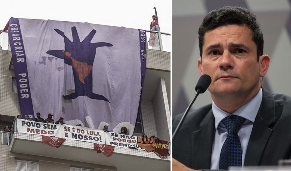 Autor da sentença que atribuiu, sem provas, a propriedade do triplex do Guarujá ao ex-presidente Lula, Sérgio Moro evitou comentar a ocupação do imóvel feita pelo MTST e pela frente Povo Sem Medo nesta segunda-feira, 16; durante participação em um painel sobre crimes de colarinho branco na Universidade de Harvard, nos EUA. Moro disse que poderá ter que se posicionar sobre o episódio nos autos no futuro (Foto: Aquiles Lins) Autor da sentença que atribuiu, sem provas, a propriedade do triplex do Guarujá ao ex-presidente Lula, Sérgio Moro evitou comentar a ocupação do imóvel feita pelo MTST e pela frente Povo Sem Medo nesta segunda-feira, 16; durante participação em um painel sobre crimes de colarinho branco na Universidade de Harvard, nos EUA. Moro disse que poderá ter que se posicionar sobre o episódio nos autos no futuro
