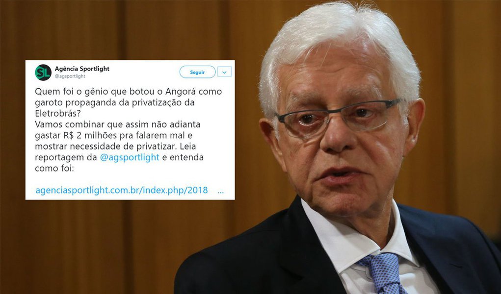 O ministro de Minas e Energia, Moreira Franco, foi ao Twitter defender a privatização da Eletrobras; "A @Eletrobras está diante de uma encruzilhada: priorizar os investimentos — levando energia a mais pessoas, a preços menores — ou dar as costas aos brasileiros, cobrando altas tarifas, que atendem a um grupo de privilegiados", disse Moreira; declaração veio dois dias depois da agência Sportlight divulgar que a Eletrobras pagou quase R$ 2 milhões para que falassem mal da própria empresa; confira reações (Foto: Aquiles Lins) O ministro de Minas e Energia, Moreira Franco, foi ao Twitter defender a privatização da Eletrobras; "A @Eletrobras está diante de uma encruzilhada: priorizar os investimentos — levando energia a mais pessoas, a preços menores — ou dar as costas aos brasileiros, cobrando altas tarifas, que atendem a um grupo de privilegiados", disse Moreira; declaração veio dois dias depois da agência Sportlight divulgar que a Eletrobras pagou quase R$ 2 milhões para que falassem mal da própria empresa; confira reações