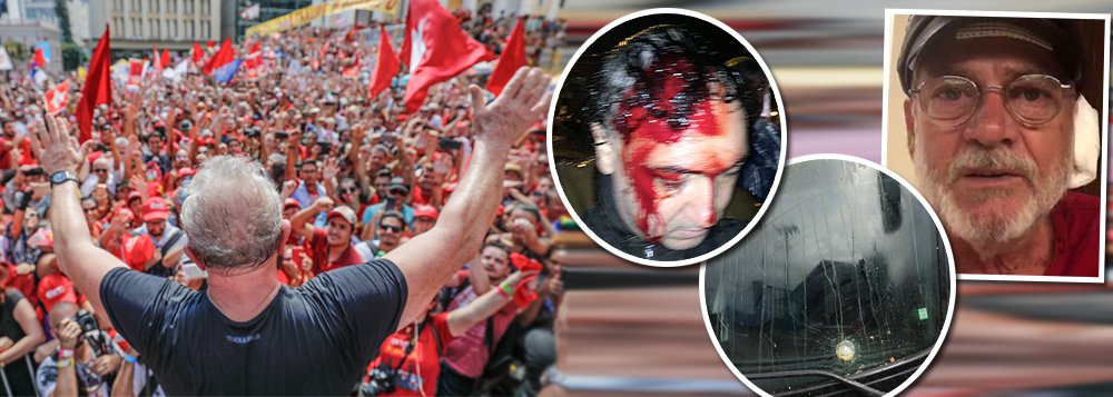 "Cabe perguntar: onde estão os editoriais dos grandes jornais contra a violência que atingiu a caravana de Lula?", questiona o cientista político Aldo Fornazieri; "Por que a OAB, a presidência da República, a presidência do STF, as presidências das Casas Legislativas, o Ministério da Justiça, o Ministério da Segurança Pública e o Ministério Público Federal não se pronunciaram até agora? Por que o "democrata" Fernando Henrique Cardoso silencia ante esses ataques fascistas? Por que os pré-candidatos Alckmin e Rodrigo Maia não emitem nenhuma palavra sobre essa violência política? Onde estão todos? Estão com medo? São coniventes? Ou são cúmplices?", critica Fornazieri (Foto: Aldo Fornazieri) "Cabe perguntar: onde estão os editoriais dos grandes jornais contra a violência que atingiu a caravana de Lula?", questiona o cientista político Aldo Fornazieri; "Por que a OAB, a presidência da República, a presidência do STF, as presidências das Casas Legislativas, o Ministério da Justiça, o Ministério da Segurança Pública e o Ministério Público Federal não se pronunciaram até agora? Por que o "democrata" Fernando Henrique Cardoso silencia ante esses ataques fascistas? Por que os pré-candidatos Alckmin e Rodrigo Maia não emitem nenhuma palavra sobre essa violência política? Onde estão todos? Estão com medo? São coniventes? Ou são cúmplices?", critica Fornazieri