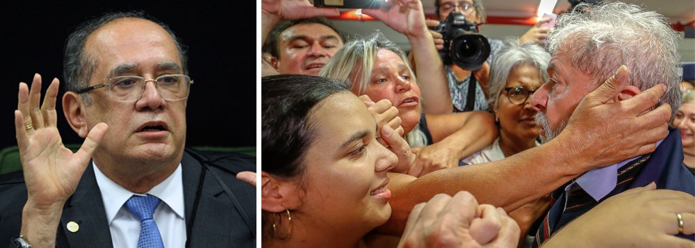Em Portugal, o ministro do Supremo Tribunal Federal Gilmar Mendes afirmou que a prisão do ex-presidente Luiz Inácio Lula da Silva é "absurda" e que o País vive "despotismo judicial"; "Estamos vivendo uma Prokuratura", declarou; Gilmar foi um dos ministros que votaram a favor do habeas corpus preventivo do ex-presidente na última quarta-feira; Sergio Moro moro determinou a prisão de Lula de forma ilegal, antes da conclusão dos embargos na segunda instância (Foto: Leonardo Lucena) Em Portugal, o ministro do Supremo Tribunal Federal Gilmar Mendes afirmou que a prisão do ex-presidente Luiz Inácio Lula da Silva é "absurda" e que o País vive "despotismo judicial"; "Estamos vivendo uma Prokuratura", declarou; Gilmar foi um dos ministros que votaram a favor do habeas corpus preventivo do ex-presidente na última quarta-feira; Sergio Moro moro determinou a prisão de Lula de forma ilegal, antes da conclusão dos embargos na segunda instância