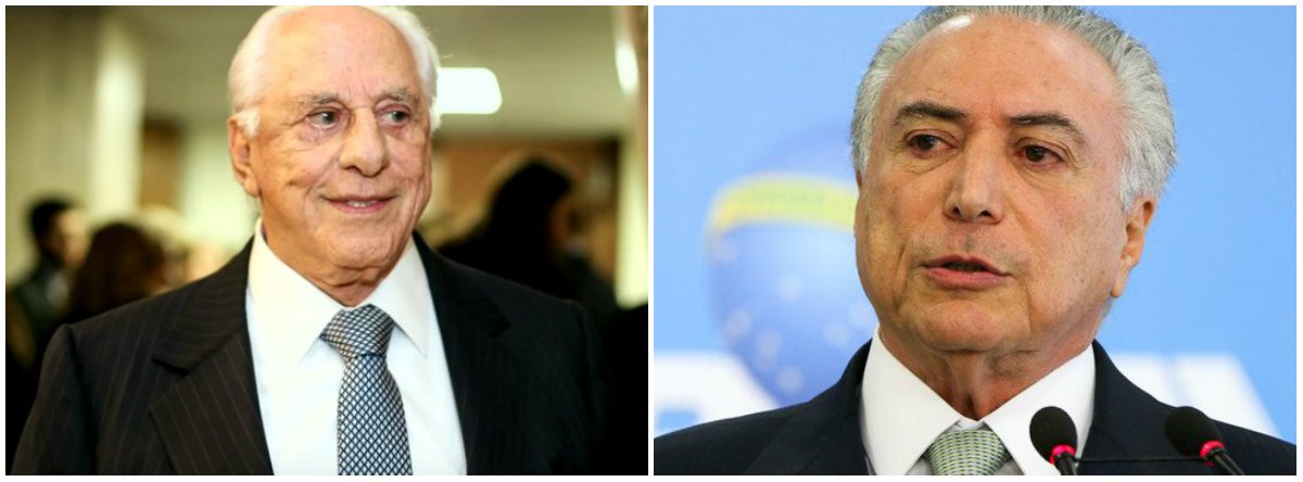 "A Polícia Federal prendeu agora de manhã o ex-assessor de Michel Temer que admitiu ter recebido um 'envelope' de dinheiro do doleiro Lúcio Funaro, supostamente a pedido de Eliseu Padilha", reforça o jornalista Fernando Brito, do Tijolaço; "Como dizia aquele comercial do vidente na televisão: 'nada é fruto do acaso'" (Foto: Leonardo Lucena) "A Polícia Federal prendeu agora de manhã o ex-assessor de Michel Temer que admitiu ter recebido um 'envelope' de dinheiro do doleiro Lúcio Funaro, supostamente a pedido de Eliseu Padilha", reforça o jornalista Fernando Brito, do Tijolaço; "Como dizia aquele comercial do vidente na televisão: 'nada é fruto do acaso'"