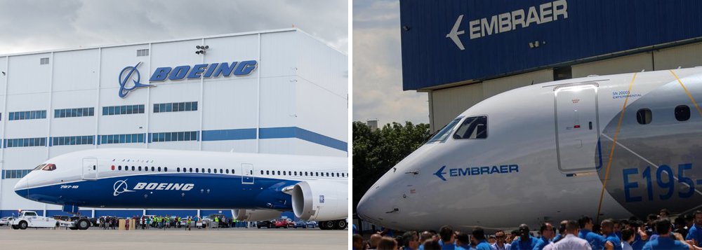 Nova proposta para uma aliança entre Embraer e a Boeing foi enviada ao governo brasileiro na terça-feira (10), trazendo avanços nas discussões, mas importantes questões ainda não foram resolvidas, diz a agência de notícias Reuters,; companhias ainda precisam definir a participação final da Boeing em uma joint-venture que será criada para reunir a divisão de aviação comercial da Embraer, que deverá ser de pouco mais de 80%; nova proposta de acordo deve ser avaliada por Michel Temer nas próximas semanas (Foto: Paulo Emílio) Nova proposta para uma aliança entre Embraer e a Boeing foi enviada ao governo brasileiro na terça-feira (10), trazendo avanços nas discussões, mas importantes questões ainda não foram resolvidas, diz a agência de notícias Reuters,; companhias ainda precisam definir a participação final da Boeing em uma joint-venture que será criada para reunir a divisão de aviação comercial da Embraer, que deverá ser de pouco mais de 80%; nova proposta de acordo deve ser avaliada por Michel Temer nas próximas semanas