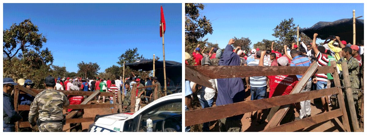 Trabalhadores rurais ligados ao Movimento Sem Terra (MST) ocuparam uma área que pertence à União e fica a 25 km de distância do Palácio do Planalto, em Brasília; conhecido como Fazenda Sálvia, a área do local é a terceira maior propriedade do governo federal no DF, com mais de 10 mil hectares, às margens da DF-440, entre Sobradinho e Planaltina (Foto: Voney Malta) Trabalhadores rurais ligados ao Movimento Sem Terra (MST) ocuparam uma área que pertence à União e fica a 25 km de distância do Palácio do Planalto, em Brasília; conhecido como Fazenda Sálvia, a área do local é a terceira maior propriedade do governo federal no DF, com mais de 10 mil hectares, às margens da DF-440, entre Sobradinho e Planaltina