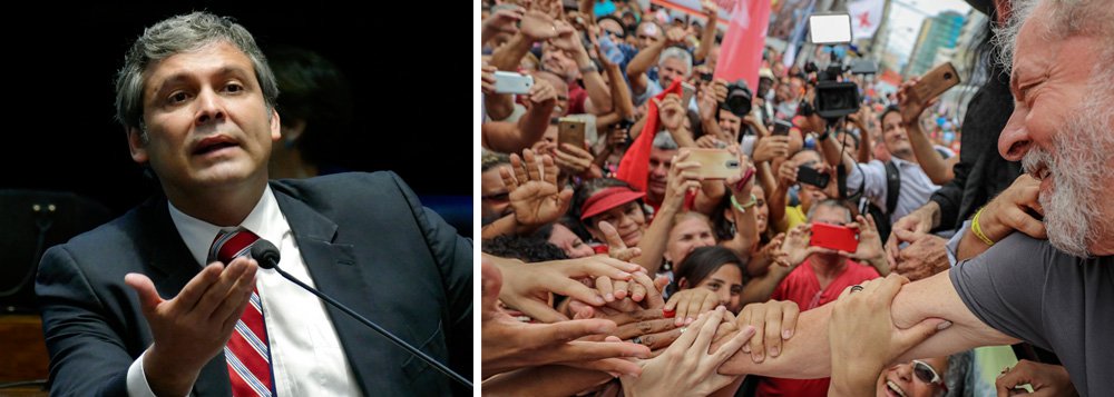 Os principais dirigentes do PT desembarcaram em São Paulo para uma reunião de emergência no Instituto Lula por causa da possibilidade de prisão dele, que pode acontecer a qualquer momento; a ideia é formar um cordão humano em torno da casa de Lula; "O recado que temos que dar é o seguinte: para prender o Lula, tem que prender milhares. A gente tem que formar um cordão humano em defesa do ex-presidente Lula", afirmou o senador Lindbergh Farias (PT-RS) (Foto: Leonardo Lucena) Os principais dirigentes do PT desembarcaram em São Paulo para uma reunião de emergência no Instituto Lula por causa da possibilidade de prisão dele, que pode acontecer a qualquer momento; a ideia é formar um cordão humano em torno da casa de Lula; "O recado que temos que dar é o seguinte: para prender o Lula, tem que prender milhares. A gente tem que formar um cordão humano em defesa do ex-presidente Lula", afirmou o senador Lindbergh Farias (PT-RS)