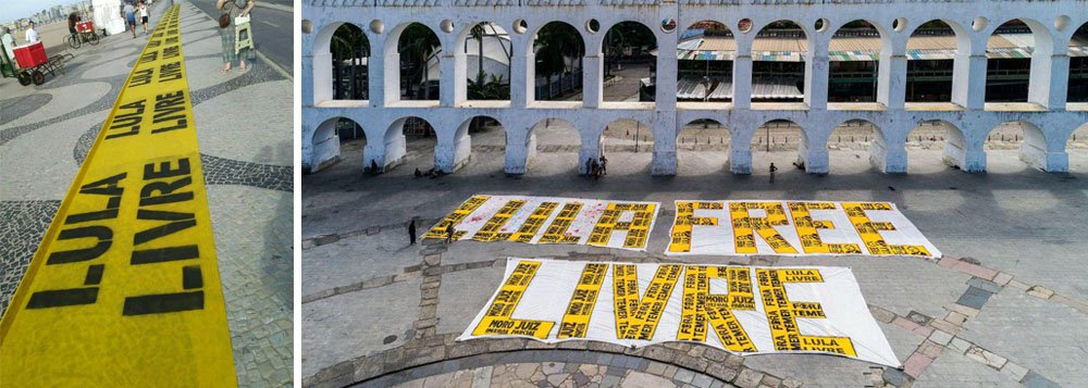 Na semana que o Habeas Corpus de Lula será votado no Supremo Tribunal Federal (STF), movimentos sociais organizam vigílias e atos em defesa do ex-presidente. As atividades ocorrerão em diversas capitais e municípios do País, incluindo o Rio de Janeiro, Brasília e Piauí. Confira o calendário das cidades que realizarão atos políticos em defesa de Lula; (Foto: Lais Gouveia) Na semana que o Habeas Corpus de Lula será votado no Supremo Tribunal Federal (STF), movimentos sociais organizam vigílias e atos em defesa do ex-presidente. As atividades ocorrerão em diversas capitais e municípios do País, incluindo o Rio de Janeiro, Brasília e Piauí. Confira o calendário das cidades que realizarão atos políticos em defesa de Lula;