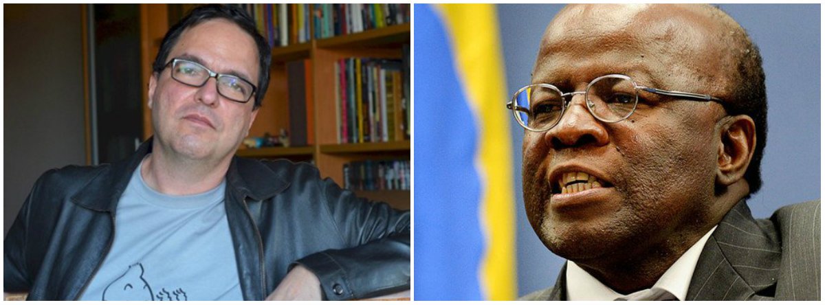 "Joaquim Barbosa quer ser presidente aproveitando o vácuo político que ele mesmo ajudou a criar, ao presidir o julgamento de exceção do “mensalão”. Informa-se que, para se credenciar como candidato do “centro”, deve apresentar um programa que seja “market friendly”, mas voltado à justiça social, o que é mais ou menos como propor um jantar vegano à base de picanha", diz o cientista político Luis Felipe Miguel (Foto: Leonardo Lucena) "Joaquim Barbosa quer ser presidente aproveitando o vácuo político que ele mesmo ajudou a criar, ao presidir o julgamento de exceção do “mensalão”. Informa-se que, para se credenciar como candidato do “centro”, deve apresentar um programa que seja “market friendly”, mas voltado à justiça social, o que é mais ou menos como propor um jantar vegano à base de picanha", diz o cientista político Luis Felipe Miguel
