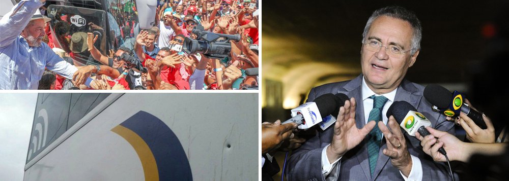 Em vídeo, senador Renan Calheiros (PMDB-AL) afirma que os ataques de "fanáticos" contra os ônibus da caravana de Lula "envergonham o Brasil"; "A marca da bala no ônibus de Lula é um sinal de alerta. O que virá depois se nada for feito? Vai aparecer alguém querendo tocar fogo. O nazismo começou assim", lembra ele; "O mais grave é que pessoas que deveriam ter responsabilidade com a democracia, com a paz social, fazem vista grossa e, com isso, incentivam a selvageria", cobra ainda o senador; assista (Foto: Gisele Federicce) Em vídeo, senador Renan Calheiros (PMDB-AL) afirma que os ataques de "fanáticos" contra os ônibus da caravana de Lula "envergonham o Brasil"; "A marca da bala no ônibus de Lula é um sinal de alerta. O que virá depois se nada for feito? Vai aparecer alguém querendo tocar fogo. O nazismo começou assim", lembra ele; "O mais grave é que pessoas que deveriam ter responsabilidade com a democracia, com a paz social, fazem vista grossa e, com isso, incentivam a selvageria", cobra ainda o senador; assista
