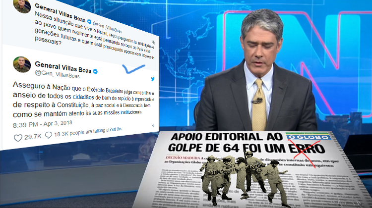 54 anos e dois dias após as Organizações Globo apoiarem o golpe de 1964 e 4 anos e 8 meses após afirmarem que concluíram que aquele apoio foi um erro, essas mesmas Organizações Globo têm uma recaída e dão um show de apoio a uma nova ruptura democrática (Foto: Eduardo Guimarães) 54 anos e dois dias após as Organizações Globo apoiarem o golpe de 1964 e 4 anos e 8 meses após afirmarem que concluíram que aquele apoio foi um erro, essas mesmas Organizações Globo têm uma recaída e dão um show de apoio a uma nova ruptura democrática