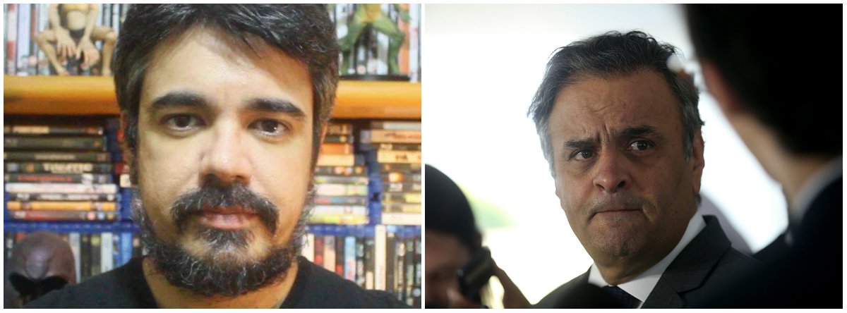 O crítico de cinema Pablo Villaça manifestou sua posição favorável à condenação do senador Aécio Neves (PSDB-MG), que virou réu no STF por corrupção e obstrução judicial; "Atirá-lo debaixo do ônibus não representa sacrifício algum pra eles; ao contrário, é útil", disse Villaça no Twitter (Foto: Leonardo Lucena) O crítico de cinema Pablo Villaça manifestou sua posição favorável à condenação do senador Aécio Neves (PSDB-MG), que virou réu no STF por corrupção e obstrução judicial; "Atirá-lo debaixo do ônibus não representa sacrifício algum pra eles; ao contrário, é útil", disse Villaça no Twitter