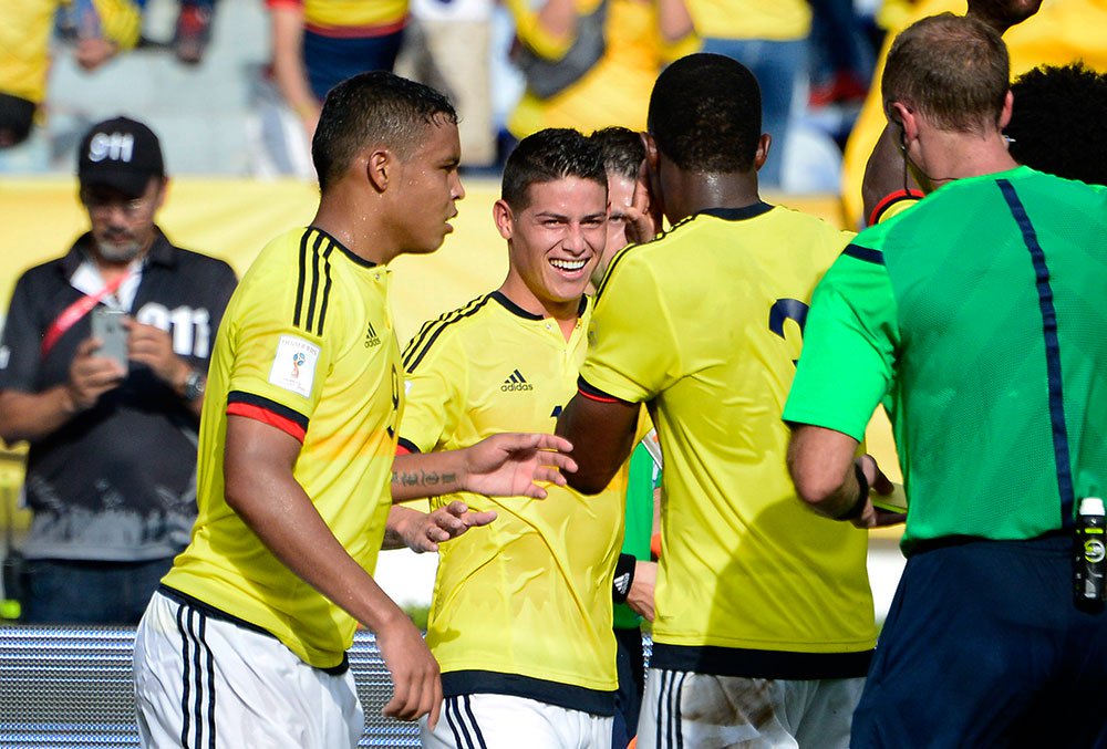 Liderados por James Rodríguez, os colombianos fizeram sua melhor campanha em Copas na última edição, quando chegaram às quartas de final. Em 2018, na Rússia, os colombianos estão no grupo H, ao lado de Japão, Polônia e Senegal (Foto: Pablo Nacer) Liderados por James Rodríguez, os colombianos fizeram sua melhor campanha em Copas na última edição, quando chegaram às quartas de final. Em 2018, na Rússia, os colombianos estão no grupo H, ao lado de Japão, Polônia e Senegal