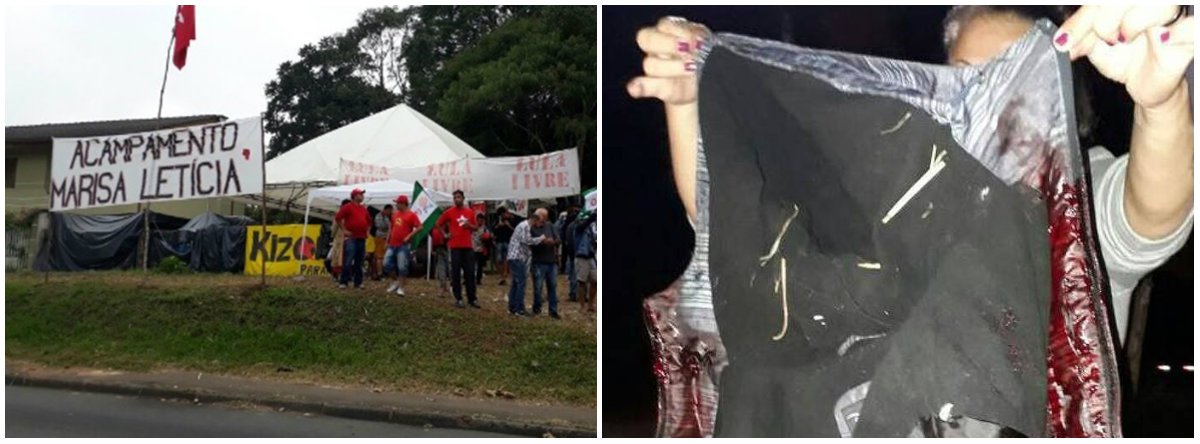 Como afirmou o embaixador Celso Amorim, o atentado ao acampamento Marisa Letícia, em Curitiba foi um ato terrorista. Infelizmente, a mídia nativa – que lançou o país no caos político e estimulou a onda de ódio fascista na sociedade – finge não ver a gravidade do episódio (Foto: Altamiro Borges) Como afirmou o embaixador Celso Amorim, o atentado ao acampamento Marisa Letícia, em Curitiba foi um ato terrorista. Infelizmente, a mídia nativa – que lançou o país no caos político e estimulou a onda de ódio fascista na sociedade – finge não ver a gravidade do episódio