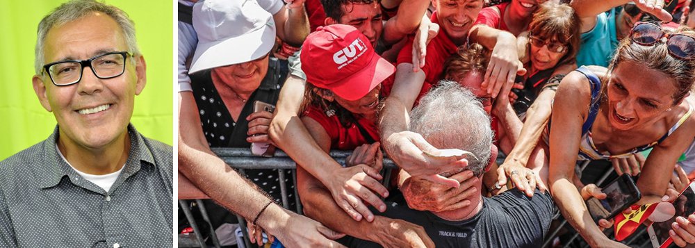"De ovos a pedras a tiros. A escalada fascista contra a caravana de Lula não para de radicalizar-se. Querem matá-lo e a tudo o que representa o desejo de um país solidário e justo", postou o jornalista em seu Facebook, após a tentativa de atentado a tiros contra a caravana de Lula no Paraná (Foto: Gisele Federicce) "De ovos a pedras a tiros. A escalada fascista contra a caravana de Lula não para de radicalizar-se. Querem matá-lo e a tudo o que representa o desejo de um país solidário e justo", postou o jornalista em seu Facebook, após a tentativa de atentado a tiros contra a caravana de Lula no Paraná