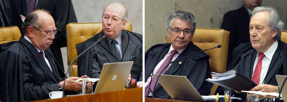 Decisão da maioria do STF contrária ao habeas corpus impetrado pelo ex-presidente Lula foi alvo de críticas de ministros da própria Corte; mais enfáticos defensores da concessão do habeas corpus, os ministros Gilmar Mendes, Ricardo Lewandowski, Marco Aurélio e Celso de Mello atacaram o que consideram violação à presunção de inocência inscrita na Constituição Federal de 1988; para Lewandowski, o resultado do julgamento é de "irreparável retrocesso institucional" (Foto: Paulo Emílio) Decisão da maioria do STF contrária ao habeas corpus impetrado pelo ex-presidente Lula foi alvo de críticas de ministros da própria Corte; mais enfáticos defensores da concessão do habeas corpus, os ministros Gilmar Mendes, Ricardo Lewandowski, Marco Aurélio e Celso de Mello atacaram o que consideram violação à presunção de inocência inscrita na Constituição Federal de 1988; para Lewandowski, o resultado do julgamento é de "irreparável retrocesso institucional"