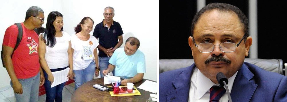 A Militância Socialista do Maranhão, tendência do Partido dos Trabalhadores (PT), protocolou, junto aos diretórios municipal e estadual do partido, uma nota de repúdio contra o pedido de filiação do deputado federal Waldir Maranhão; os membros da Comissão Executiva Estadual já foram convocados para uma reunião para analisar todos os pedidos de filiação ainda pendentes (Foto: Voney Malta) A Militância Socialista do Maranhão, tendência do Partido dos Trabalhadores (PT), protocolou, junto aos diretórios municipal e estadual do partido, uma nota de repúdio contra o pedido de filiação do deputado federal Waldir Maranhão; os membros da Comissão Executiva Estadual já foram convocados para uma reunião para analisar todos os pedidos de filiação ainda pendentes