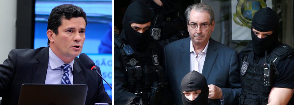 Juiz federal Sérgio Moro determinou o sequestro de UUS$ 5 milhões do ex-deputado Eduardo Cunha (MDB-RJ) e abrange o confisco de três imóveis pertencentes a Cunha no Rio de Janeiro e uma fração de uma outra propriedade do ex-parlamentar no Estado; pedido foi feito pela força-tarefa da Operação Lava Jato e a decisão foi proferida na última quinta-feira (22); decisão de Moro se deu em torno do processo por corrupção e lavagem de dinheiro, que Cunha responde junto com a ex-prefeita de Rio Bonito Solange Almeida por desvios em contratos da Petrobras (Foto: Paulo Emílio) Juiz federal Sérgio Moro determinou o sequestro de UUS$ 5 milhões do ex-deputado Eduardo Cunha (MDB-RJ) e abrange o confisco de três imóveis pertencentes a Cunha no Rio de Janeiro e uma fração de uma outra propriedade do ex-parlamentar no Estado; pedido foi feito pela força-tarefa da Operação Lava Jato e a decisão foi proferida na última quinta-feira (22); decisão de Moro se deu em torno do processo por corrupção e lavagem de dinheiro, que Cunha responde junto com a ex-prefeita de Rio Bonito Solange Almeida por desvios em contratos da Petrobras