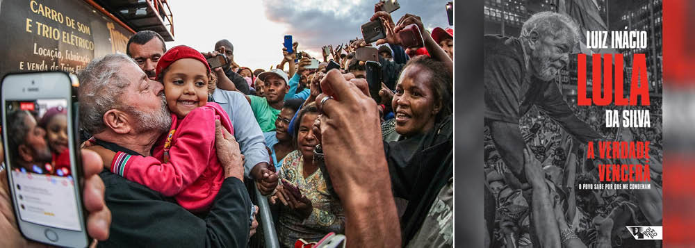 Às vésperas do desfecho de uma guerra jurídica sem precedentes, chega às livrarias o livro "A verdade vencerá: o povo sabe por que me condenam", do ex-presidente Luiz Inácio Lula da Silva; o lançamento ocorre no dia 16 deste mês, enquanto o país aguarda a decisão do Poder Judiciário sobre sua prisão em decorrência da perseguição movida pela operação Lava Jato; o coração da obra são as 124 páginas, de um total de 216, que apresentam um retrato fiel do ex-presidente no presente contexto em formato de uma longa entrevista concedida aos jornalistas Juca Kfouri e Maria Inês Nassif, ao professor de relações internacionais Gilberto Maringoni e à editora Ivana Jinkings, fundadora e diretora da editora Boitempo (Foto: Leonardo Attuch) Às vésperas do desfecho de uma guerra jurídica sem precedentes, chega às livrarias o livro "A verdade vencerá: o povo sabe por que me condenam", do ex-presidente Luiz Inácio Lula da Silva; o lançamento ocorre no dia 16 deste mês, enquanto o país aguarda a decisão do Poder Judiciário sobre sua prisão em decorrência da perseguição movida pela operação Lava Jato; o coração da obra são as 124 páginas, de um total de 216, que apresentam um retrato fiel do ex-presidente no presente contexto em formato de uma longa entrevista concedida aos jornalistas Juca Kfouri e Maria Inês Nassif, ao professor de relações internacionais Gilberto Maringoni e à editora Ivana Jinkings, fundadora e diretora da editora Boitempo