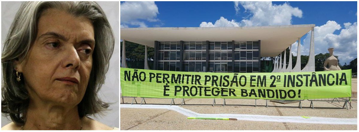 O movimento é ligado a Alexandre Frota e foi um dos grupos que liderou manifestações a favor do golpe contra Dilma Rousseff; eles queriam manifestar apoio à Cármen pela resistência da ministra em não pautar a questão da prisão após condenação em segunda instância; eles convocaram um ato na frente do Supremo contra a presunção de inocência (Foto: Gisele Federicce) O movimento é ligado a Alexandre Frota e foi um dos grupos que liderou manifestações a favor do golpe contra Dilma Rousseff; eles queriam manifestar apoio à Cármen pela resistência da ministra em não pautar a questão da prisão após condenação em segunda instância; eles convocaram um ato na frente do Supremo contra a presunção de inocência