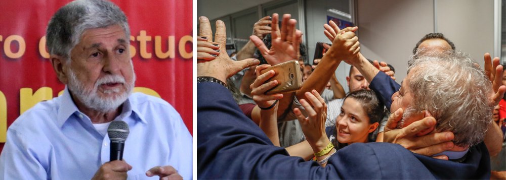 Em uma entrevista bombástica à rádio CBN, o ex-ministro das Relações Exteriores do governo Lula, Celso Amorim, declarou ao jornalista Gerson Camarotti, da Globo, que "a mídia quer ver Lula algemado" e que "a elite está achando bom" o que está acontecendo no País; ele criticou duramente a pressa do juiz Sergio Moro em mandar prender Lula mesmo havendo ainda possibilidade de embargos no TRF4; "Eu nunca vi um caso como esse, mas as brechas foram encontradas e foi determinada a prisão antes dos embargos dos embargos. A gente fica perplexo", declarou (Foto: Gisele Federicce) Em uma entrevista bombástica à rádio CBN, o ex-ministro das Relações Exteriores do governo Lula, Celso Amorim, declarou ao jornalista Gerson Camarotti, da Globo, que "a mídia quer ver Lula algemado" e que "a elite está achando bom" o que está acontecendo no País; ele criticou duramente a pressa do juiz Sergio Moro em mandar prender Lula mesmo havendo ainda possibilidade de embargos no TRF4; "Eu nunca vi um caso como esse, mas as brechas foram encontradas e foi determinada a prisão antes dos embargos dos embargos. A gente fica perplexo", declarou