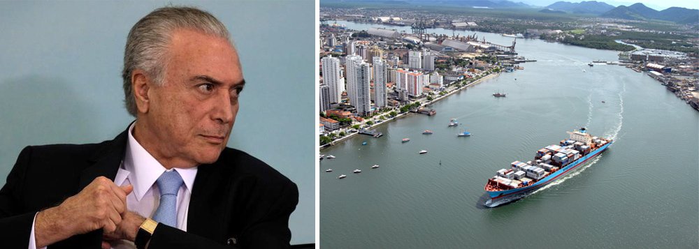 Sob a batuta do governo Michel Temer os investimentos feitos pela Companhia Docas, responsável pela administração dos portos públicos, alcançaram o menor patamar dos últimos 14 anos; investimentos nos portos públicos em reformas, dragagem e ampliações, por exemplo, foram de R$ 174,5 milhões ao longo de todo o ano passado; valor corresponde a apenas 26,4% do previsto no orçamento (Foto: Paulo Emílio) Sob a batuta do governo Michel Temer os investimentos feitos pela Companhia Docas, responsável pela administração dos portos públicos, alcançaram o menor patamar dos últimos 14 anos; investimentos nos portos públicos em reformas, dragagem e ampliações, por exemplo, foram de R$ 174,5 milhões ao longo de todo o ano passado; valor corresponde a apenas 26,4% do previsto no orçamento