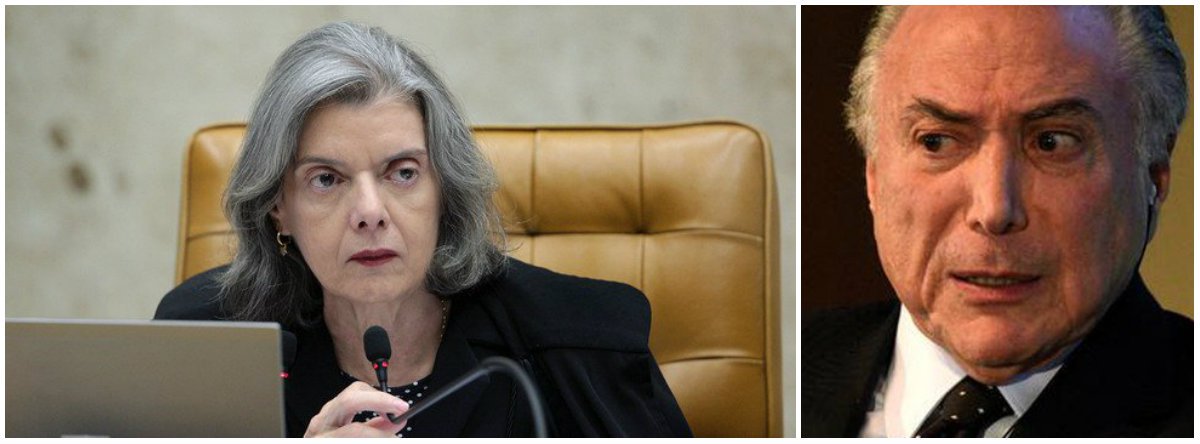 Presidente do Supremo, ministra Cármen Lúcia, "se recusa a receber oficialmente em audiência no seu gabinete no Supremo um advogado do ex-presidente Lula mas, em compensação, recebe clandestinamente em sua casa um investigado pelo próprio Supremo, acusado pela Policia Federal de chefe de quadrilha. Será que ela pretende continuar posando de moralista?", questiona o colunista Ribamar Fonseca; "O encontro, escandalosamente suspeito, parece confirmar o que disse o senador Romero Jucá, que o golpe que destituiu a presidenta Dilma Rousseff foi dado 'com o Supremo e tudo'. A silenciosa aprovação da Suprema Corte ao golpe, na verdade, já apontava nessa direção" (Foto: Ribamar Fonseca) Presidente do Supremo, ministra Cármen Lúcia, "se recusa a receber oficialmente em audiência no seu gabinete no Supremo um advogado do ex-presidente Lula mas, em compensação, recebe clandestinamente em sua casa um investigado pelo próprio Supremo, acusado pela Policia Federal de chefe de quadrilha. Será que ela pretende continuar posando de moralista?", questiona o colunista Ribamar Fonseca; "O encontro, escandalosamente suspeito, parece confirmar o que disse o senador Romero Jucá, que o golpe que destituiu a presidenta Dilma Rousseff foi dado 'com o Supremo e tudo'. A silenciosa aprovação da Suprema Corte ao golpe, na verdade, já apontava nessa direção"