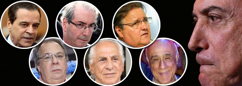 Com a operação Skala, deflagrada nesta quinta-feira 29 pela Polícia Federal, todos os principais operadores de Michel Temer estão presos; a lista inclui Henrique Eduardo Alves, o primeiro a trair a presidente Dilma Rousseff, Eduardo Cunha, que aceitou a farsa do golpe sem crime de responsabilidade, Geddel Vieira Lima, do bunker de R$ 51 milhões, José Yunes, parceiro de Temer em negócios imobiliários, o coronel Lima, tesoureiro informal da família, e Wagner Rossi, operador político do MDB; depois desse verdadeiro strike, fica a questão: será que vão prender o chefe? (Foto: Leonardo Attuch) www.brasil247.com - Com a operação Skala, deflagrada nesta quinta-feira 29 pela Polícia Federal, todos os principais operadores de Michel Temer estão presos; a lista inclui Henrique Eduardo Alves, o primeiro a trair a presidente Dilma Rousseff, Eduardo Cunha, que aceitou a farsa do golpe sem crime de responsabilidade, Geddel Vieira Lima, do bunker de R$ 51 milhões, José Yunes, parceiro de Temer em negócios imobiliários, o coronel Lima, tesoureiro informal da família, e Wagner Rossi, operador político do MDB; depois desse verdadeiro strike, fica a questão: será que vão prender o chefe?