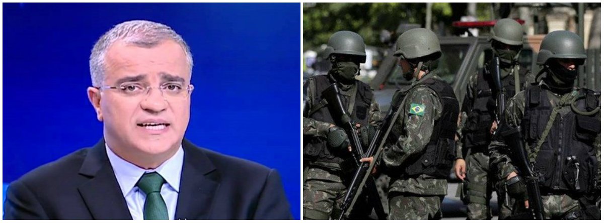 "Um ministro envolvido na discussão sobre os cerca de 50 dias de intervenção militar no Rio descreve assim a situação: 'Nota-se um corpo mole de certos setores da PM e da Polícia Civil, sobretudo nas cúpulas", escreve o jornalista Kennedy Alencar (Foto: Leonardo Lucena) "Um ministro envolvido na discussão sobre os cerca de 50 dias de intervenção militar no Rio descreve assim a situação: 'Nota-se um corpo mole de certos setores da PM e da Polícia Civil, sobretudo nas cúpulas", escreve o jornalista Kennedy Alencar