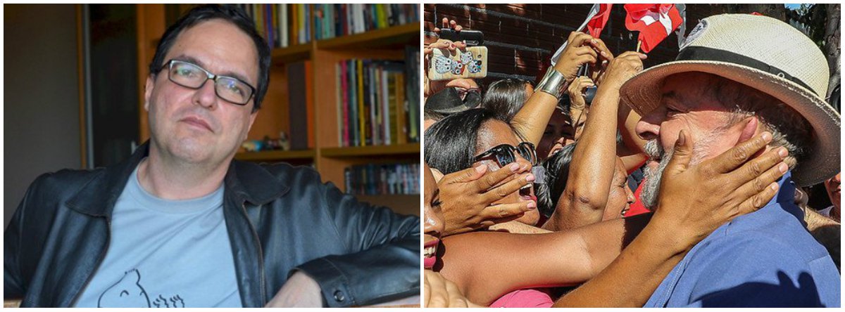 "Lula é muito mais do que seu partido, seus governos, suas políticas, suas declarações. Lula é o símbolo de que as hierarquias sociais no Brasil podem ser desafiadas. Lula é a prova de que o Estado brasileiro pode agir para minorar as privações dos mais pobres. Lula é a encarnação da esperança de um país melhor", diz o cientista político Luis Felipe Miguel; "Defender Lula contra a prisão injusta e arbitrária é defender os direitos de um cidadão perseguido por um aparelho repressivo discricionário e violento" (Foto: Leonardo Lucena) "Lula é muito mais do que seu partido, seus governos, suas políticas, suas declarações. Lula é o símbolo de que as hierarquias sociais no Brasil podem ser desafiadas. Lula é a prova de que o Estado brasileiro pode agir para minorar as privações dos mais pobres. Lula é a encarnação da esperança de um país melhor", diz o cientista político Luis Felipe Miguel; "Defender Lula contra a prisão injusta e arbitrária é defender os direitos de um cidadão perseguido por um aparelho repressivo discricionário e violento"