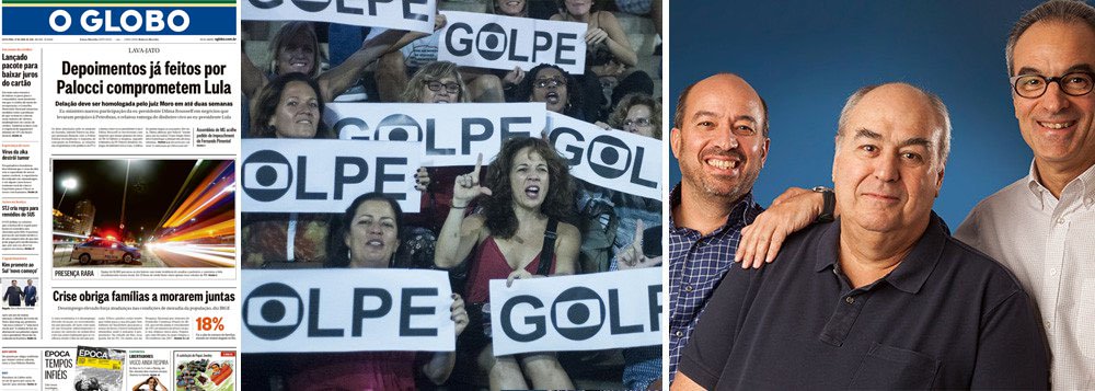 "A família Marinho transformou seu jornal O Globo no principal panfleto da perseguição fascista ao Lula. A edição desta sexta-feira, 27 de abril, é um libelo acusatório para a condenação do Lula, da Dilma e do PT", avalia o colunista do 247 Jeferson Miola, ao analisar a edição desta sexta-feira, sobre o jornal da Família Marinho; "A guerra para a restauração da democracia e do Estado de Direito no Brasil cobra uma luta ainda mais contundente contra o fascismo jurídico-policial da Lava Jato e contra o jornalismo de guerra da Globo", diz Miola (Foto: Jeferson Miola) "A família Marinho transformou seu jornal O Globo no principal panfleto da perseguição fascista ao Lula. A edição desta sexta-feira, 27 de abril, é um libelo acusatório para a condenação do Lula, da Dilma e do PT", avalia o colunista do 247 Jeferson Miola, ao analisar a edição desta sexta-feira, sobre o jornal da Família Marinho; "A guerra para a restauração da democracia e do Estado de Direito no Brasil cobra uma luta ainda mais contundente contra o fascismo jurídico-policial da Lava Jato e contra o jornalismo de guerra da Globo", diz Miola