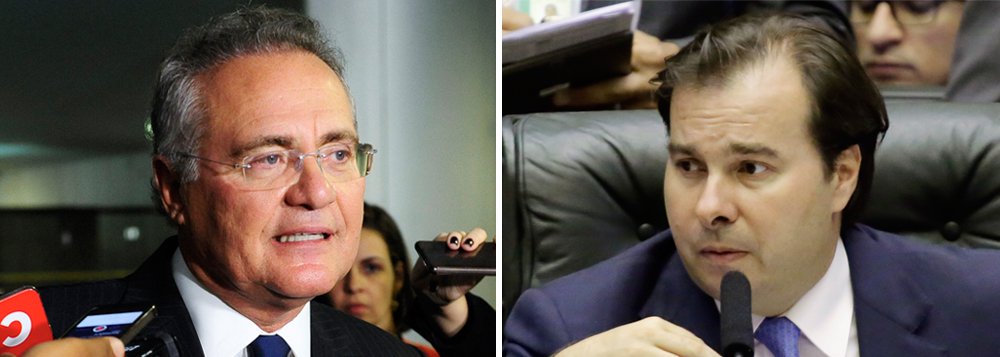 O senador Renan Calheiros (MDB-AL) criticou o presidente da Câmara, Rodrigo Maia (DEM-RJ), por defender a flexibilização do Estatuto do Desarmamento; “o deputado, que está pensando em ser candidato à Presidência da República, quer viabilizar o armamento da população, flexibilizando o Estatuto do Desarmamento, querendo dar uma de Bolsonaro... isso é de uma ignorância elementar!”, disse Renan; ele também afirmou que o Senado tem problemas com a Câmara que “não vota nada que esta Casa vota ou prioriza, sobretudo na área de segurança pública” (Foto: Voney Malta) O senador Renan Calheiros (MDB-AL) criticou o presidente da Câmara, Rodrigo Maia (DEM-RJ), por defender a flexibilização do Estatuto do Desarmamento; “o deputado, que está pensando em ser candidato à Presidência da República, quer viabilizar o armamento da população, flexibilizando o Estatuto do Desarmamento, querendo dar uma de Bolsonaro... isso é de uma ignorância elementar!”, disse Renan; ele também afirmou que o Senado tem problemas com a Câmara que “não vota nada que esta Casa vota ou prioriza, sobretudo na área de segurança pública”